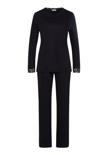 77041 Moments L/Slv Pajama - 019 Black